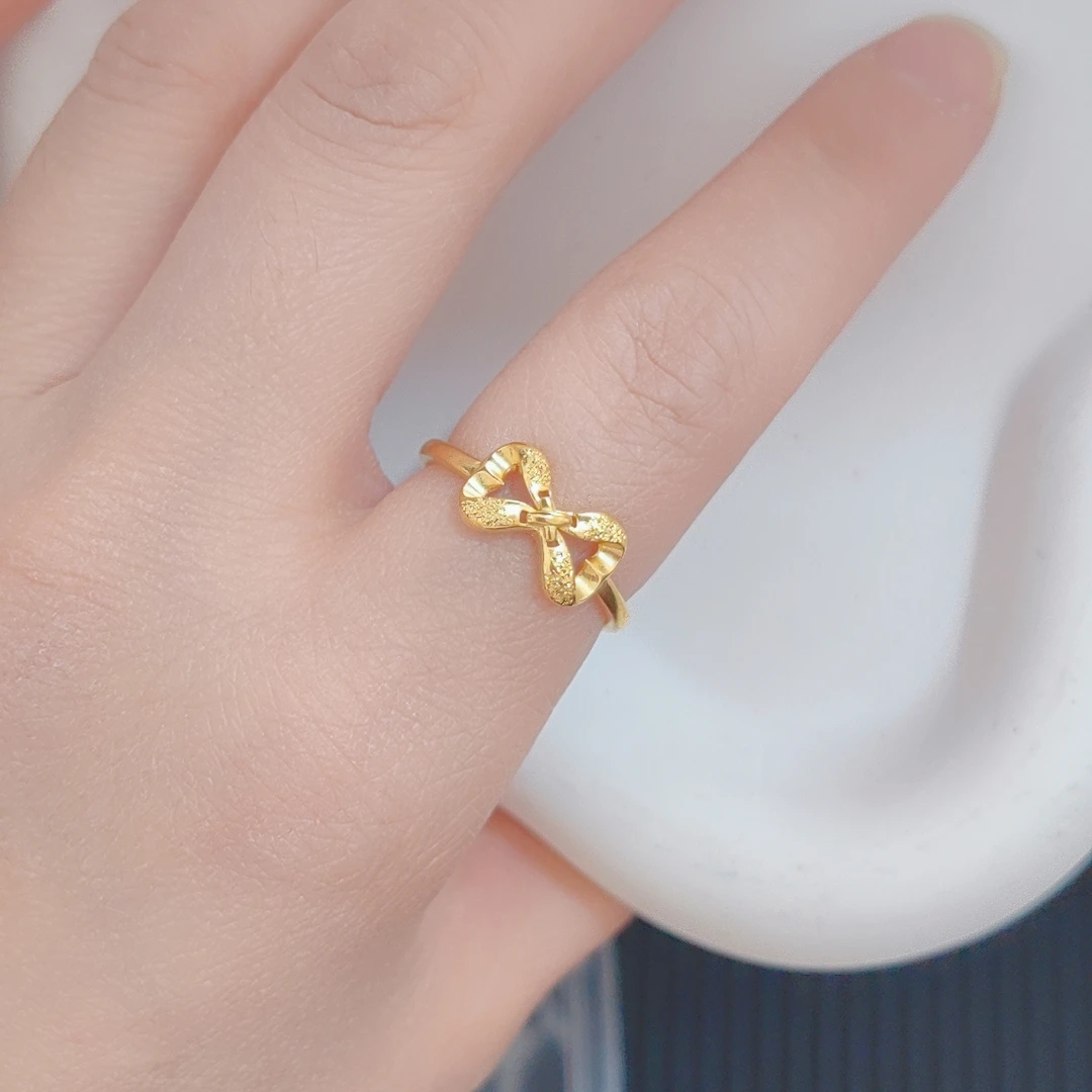 铜合金戒指 【B508】时尚开口 简约百搭戒指 防金色 久不掉色