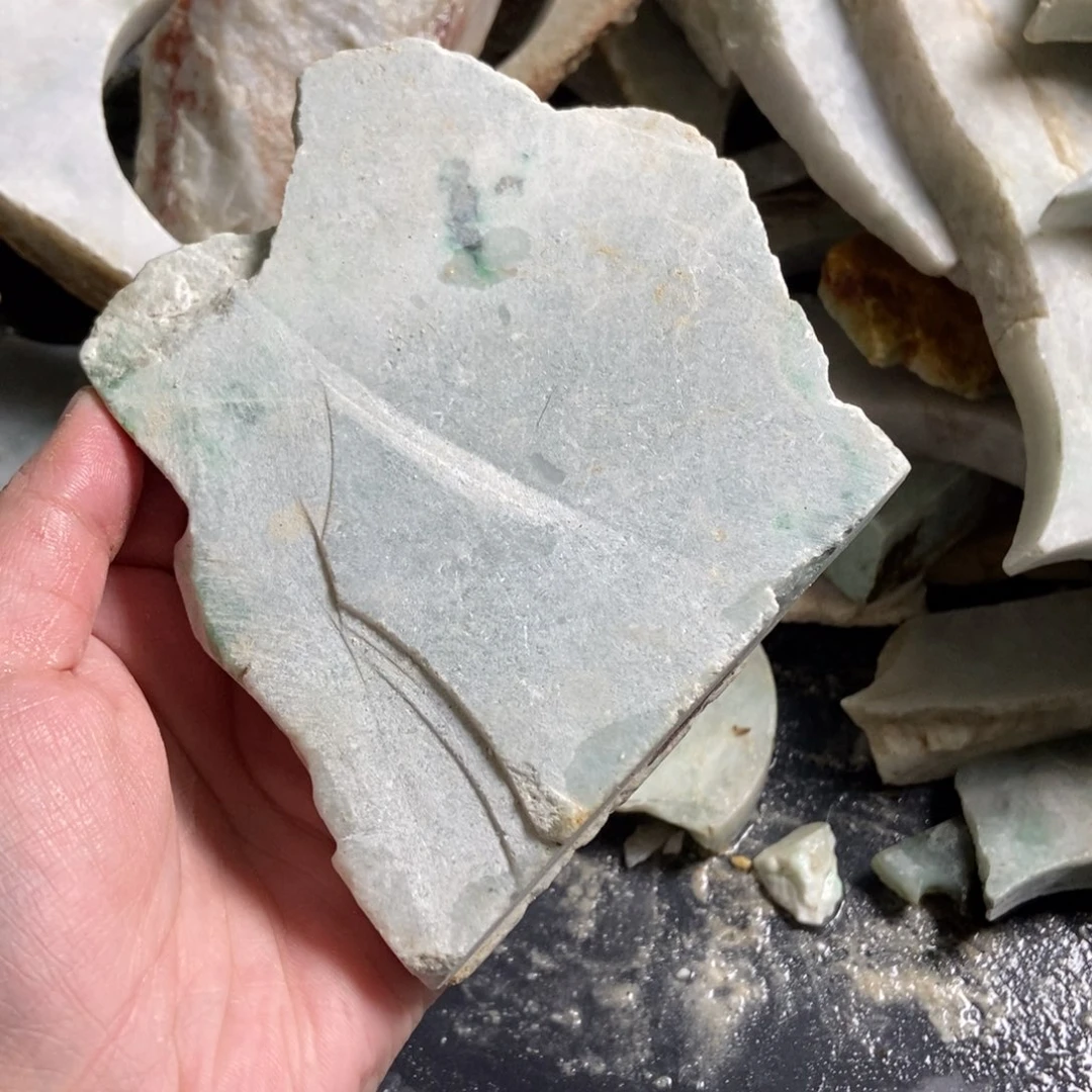 翡翠未镶嵌挂件天然翡翠手