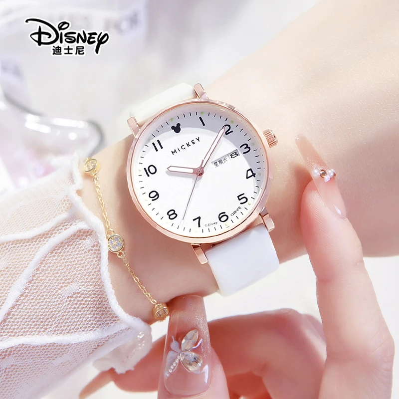 迪士尼手表女款初高中学生女生考试专用防水女孩高颜值初中生电子