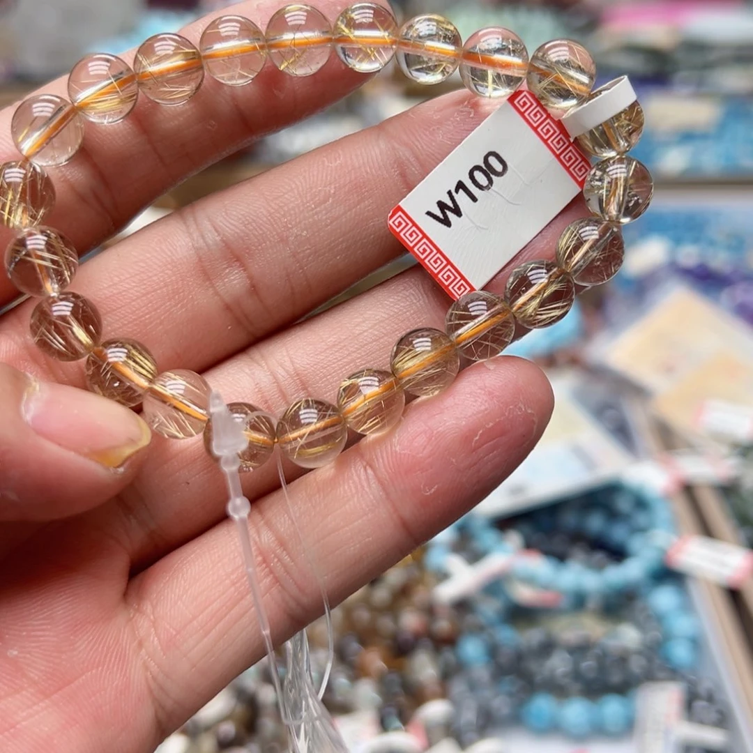 未镶嵌手链水晶钛晶w100