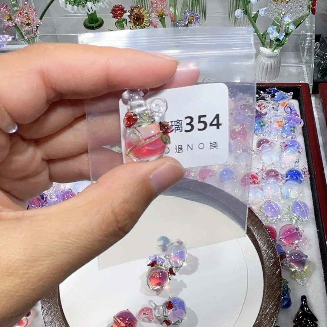予***愉颈饰玻璃354玫瑰花瓶