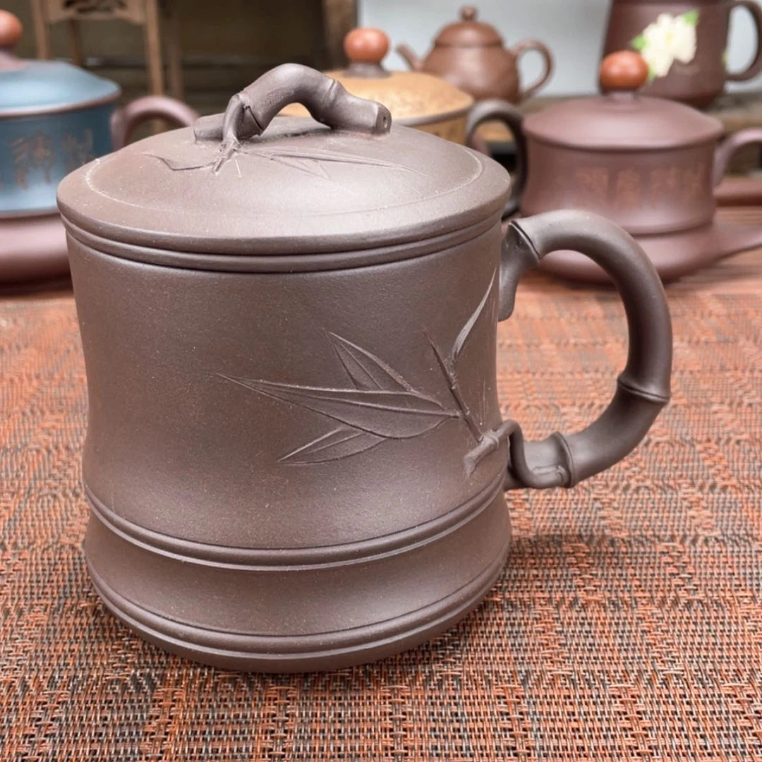 【闪购商品】紫砂茶杯宜兴原矿紫砂盖杯微瑕