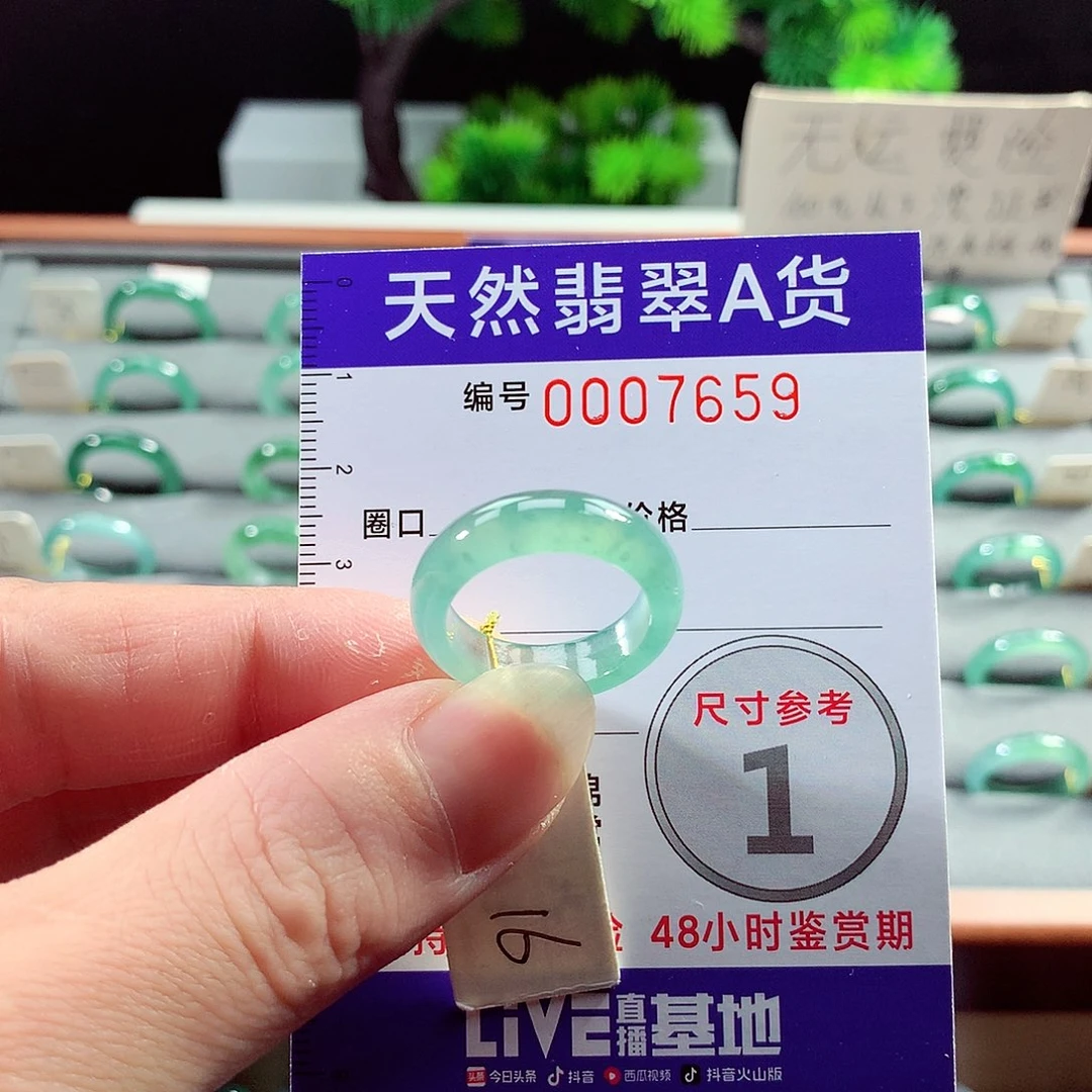 翡翠戒指未镶嵌16号