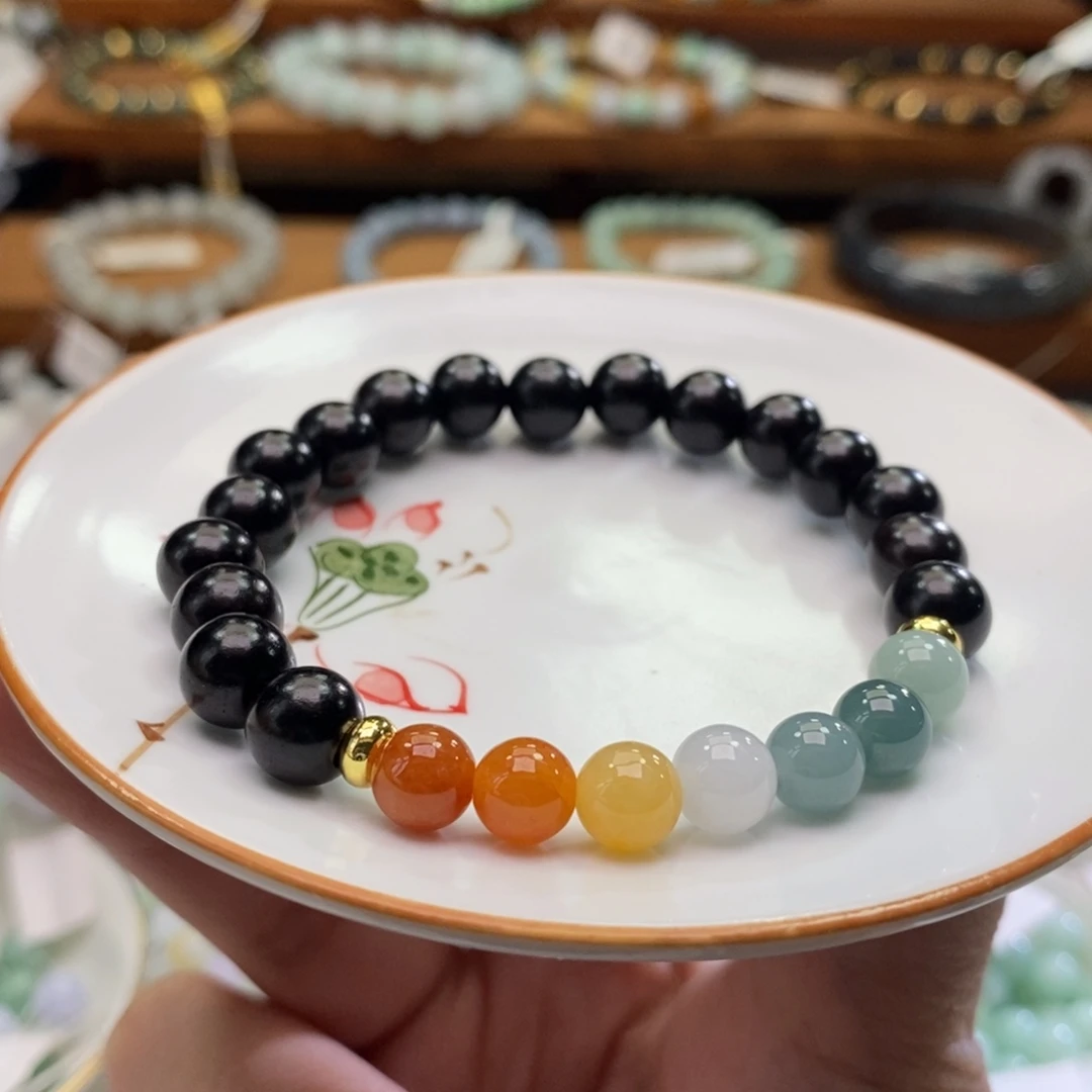 翡翠未镶嵌手链翡翠d25卡7.5