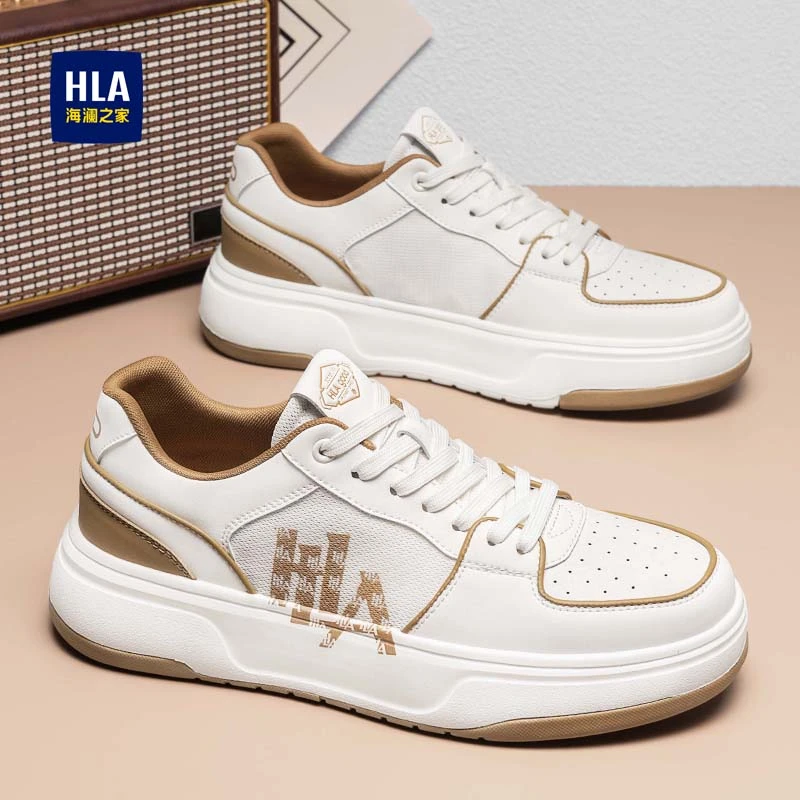 海澜之家男鞋2025秋季新款潮流男士板鞋厚底小白鞋男款运动休闲鞋