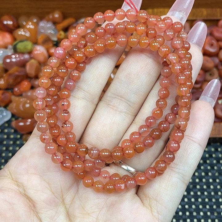 南红玛瑙未镶嵌颈饰多圈