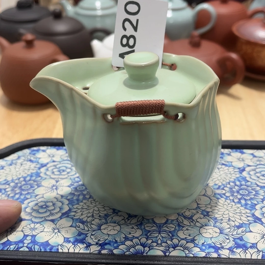 瓷片茶摆件工艺品摆件666