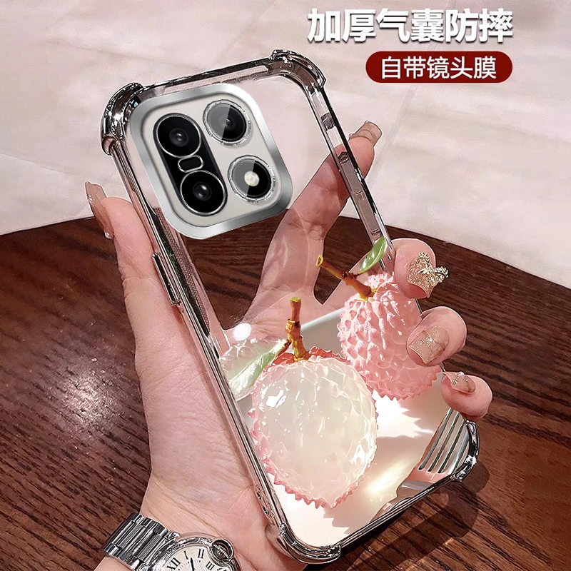 高颜值适用一加15手机壳四角防摔气囊1+15软硅胶全包带镜头膜小众