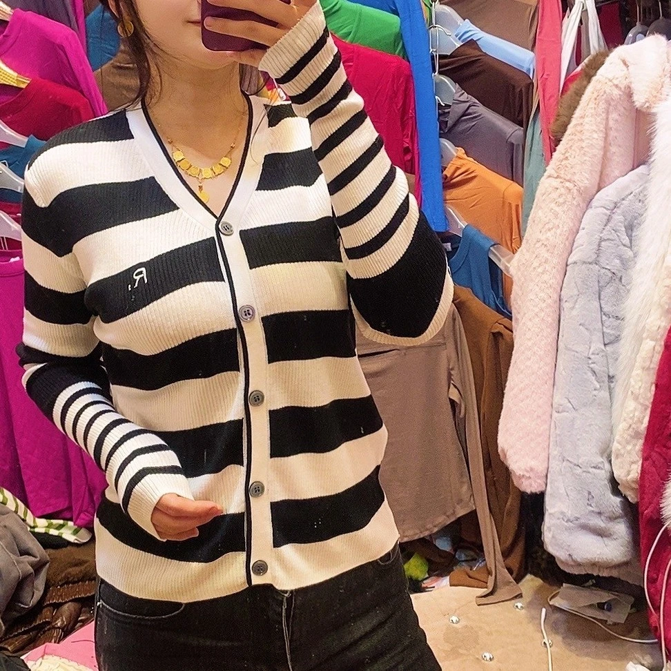 休闲时尚黑白长袖003