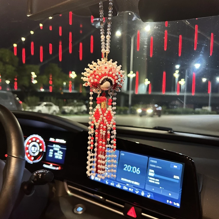 魅染 铜合金吊坠 刀马旦手工饰品吊坠车挂配饰中国风挂饰挂件新款