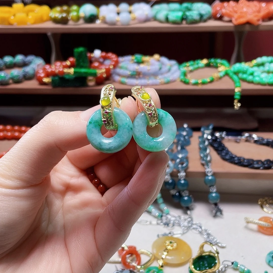 翡翠未镶嵌手链饰品