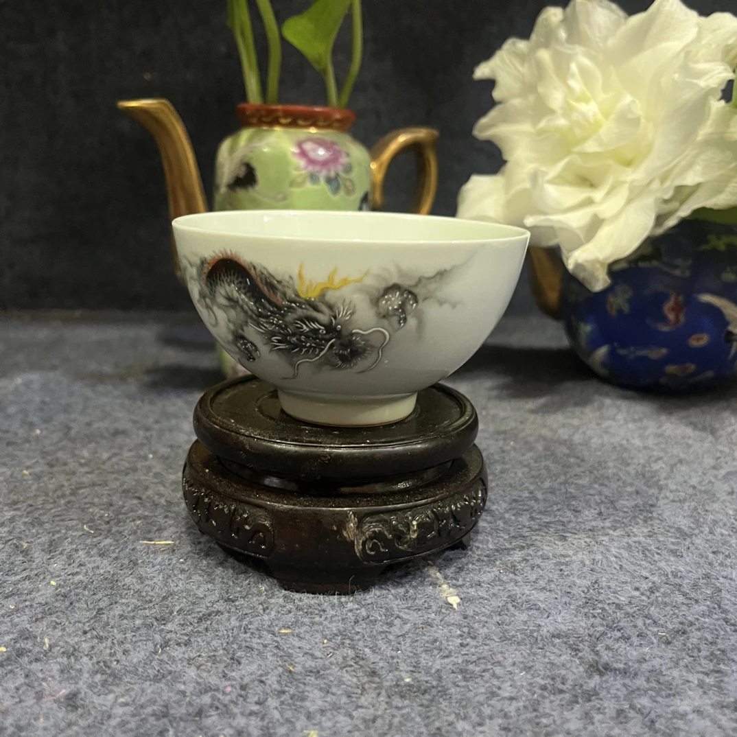 普洱主人杯单杯男士专用手工龙纹