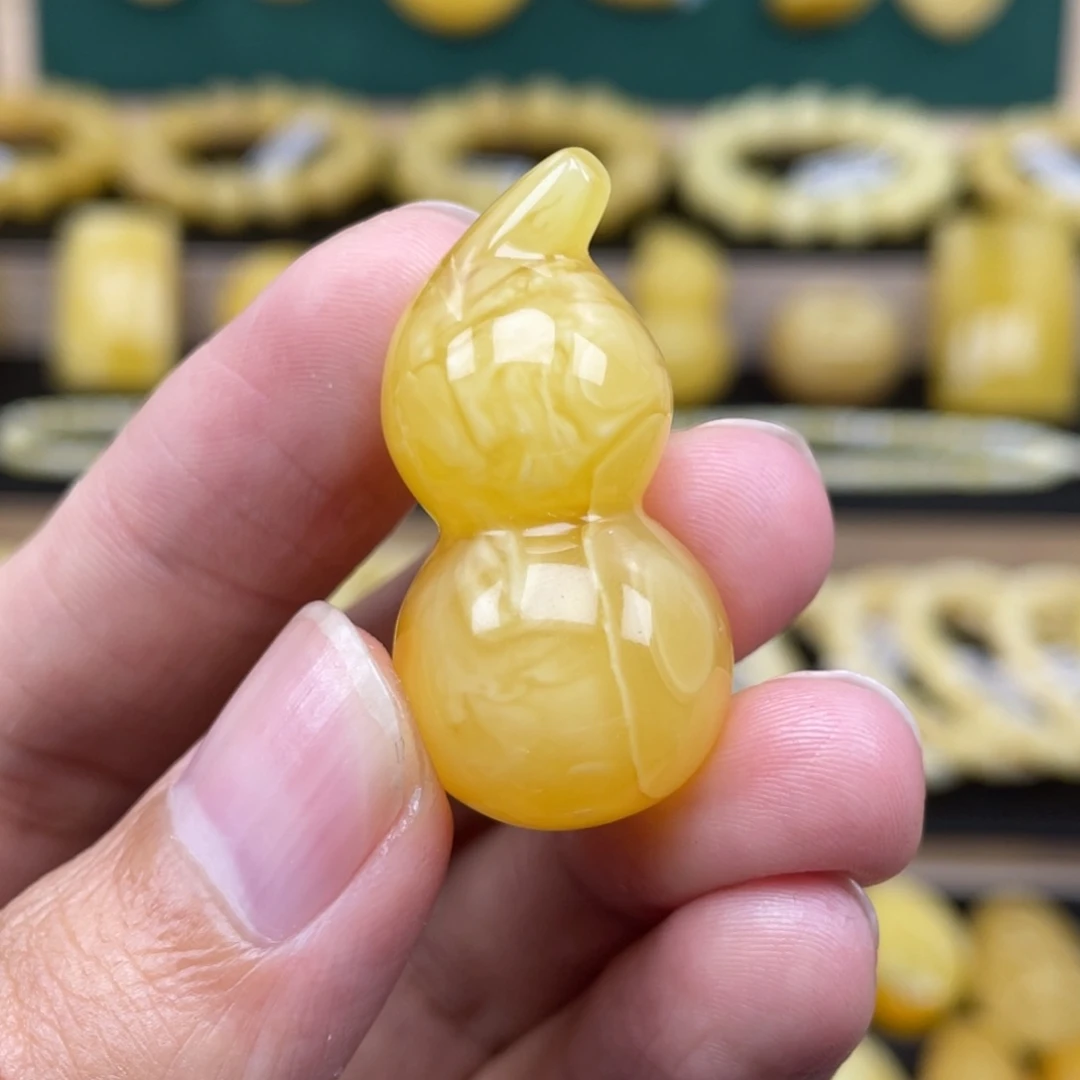 琥珀裸石未镶嵌琥珀蜜蜡