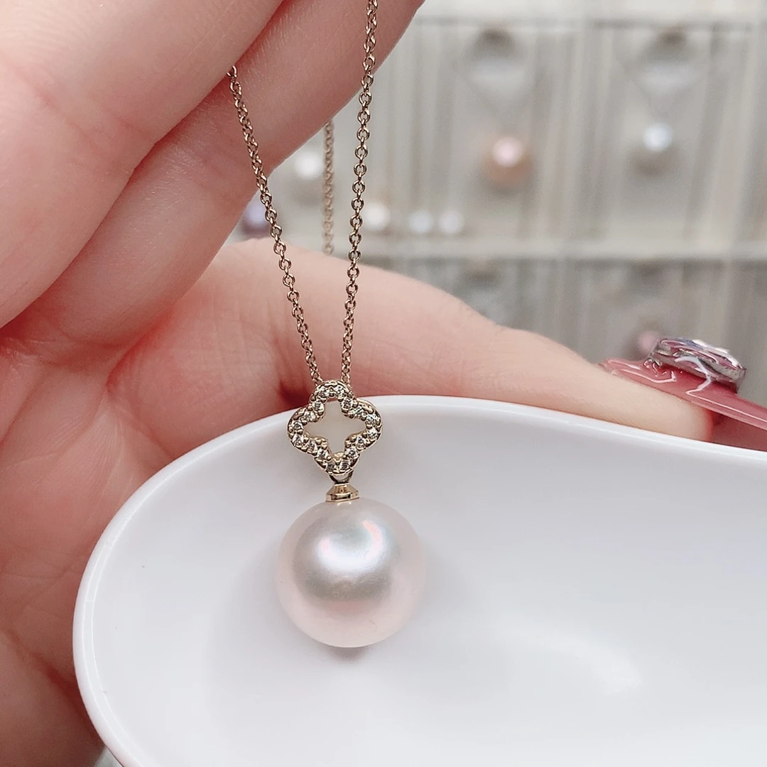 淡水珍珠吊坠(赠链)银S925镶嵌