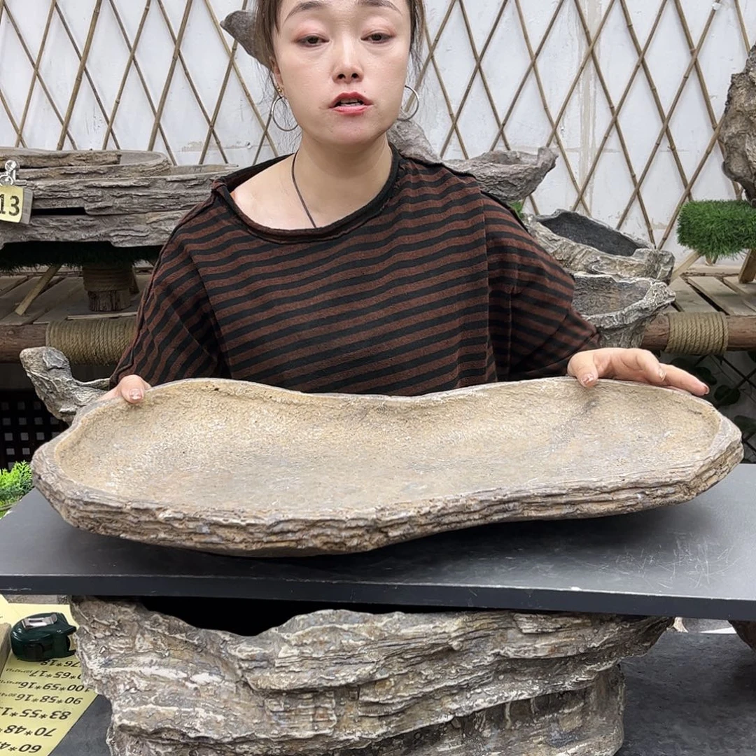 盆景盆异形花盆鱼缸w60