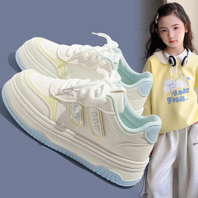 安踏联名赤兔女童运动鞋2025新款秋季小白鞋中大童爆款防滑板鞋女