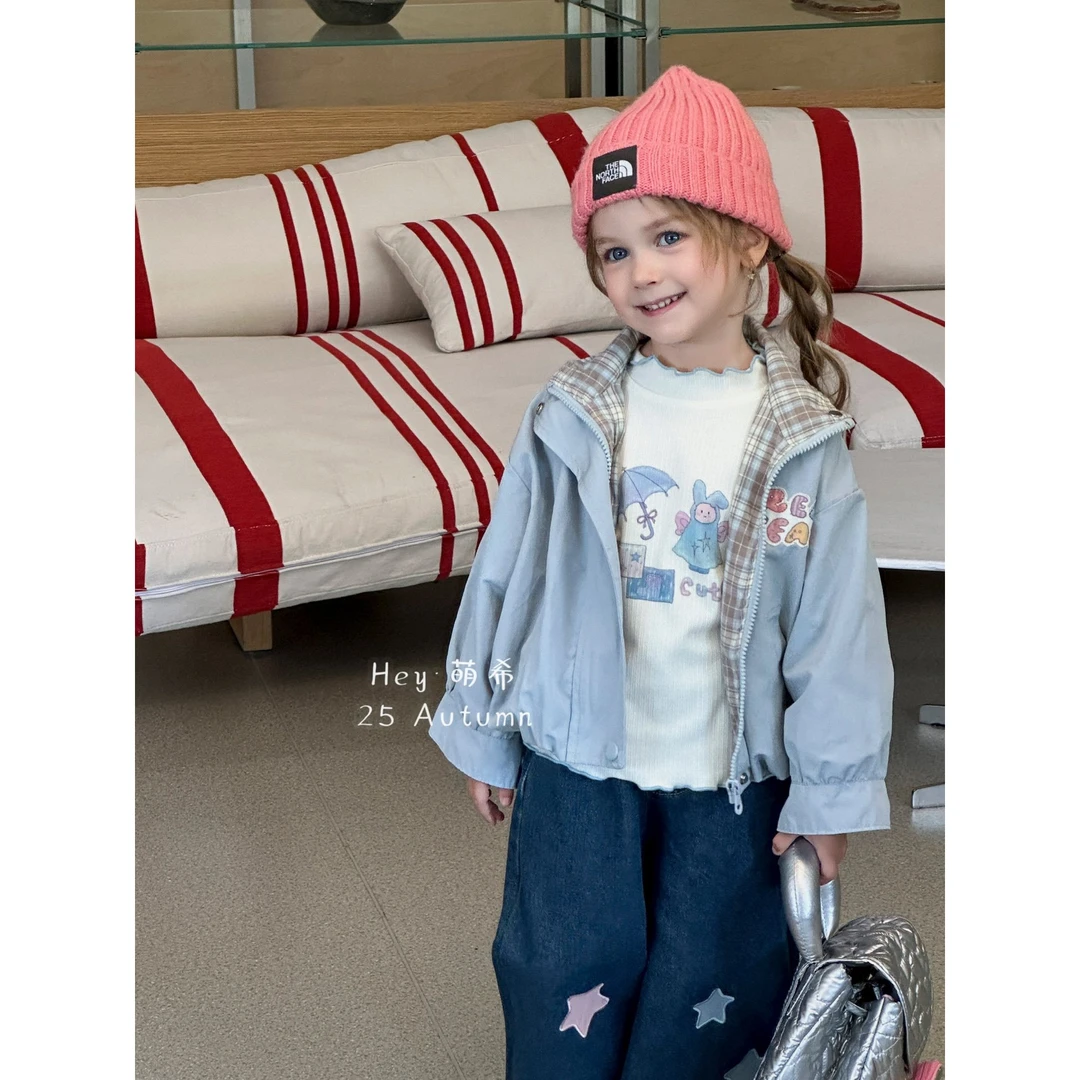 萌希·25秋~韩版外套M5060（汉服）蓝色