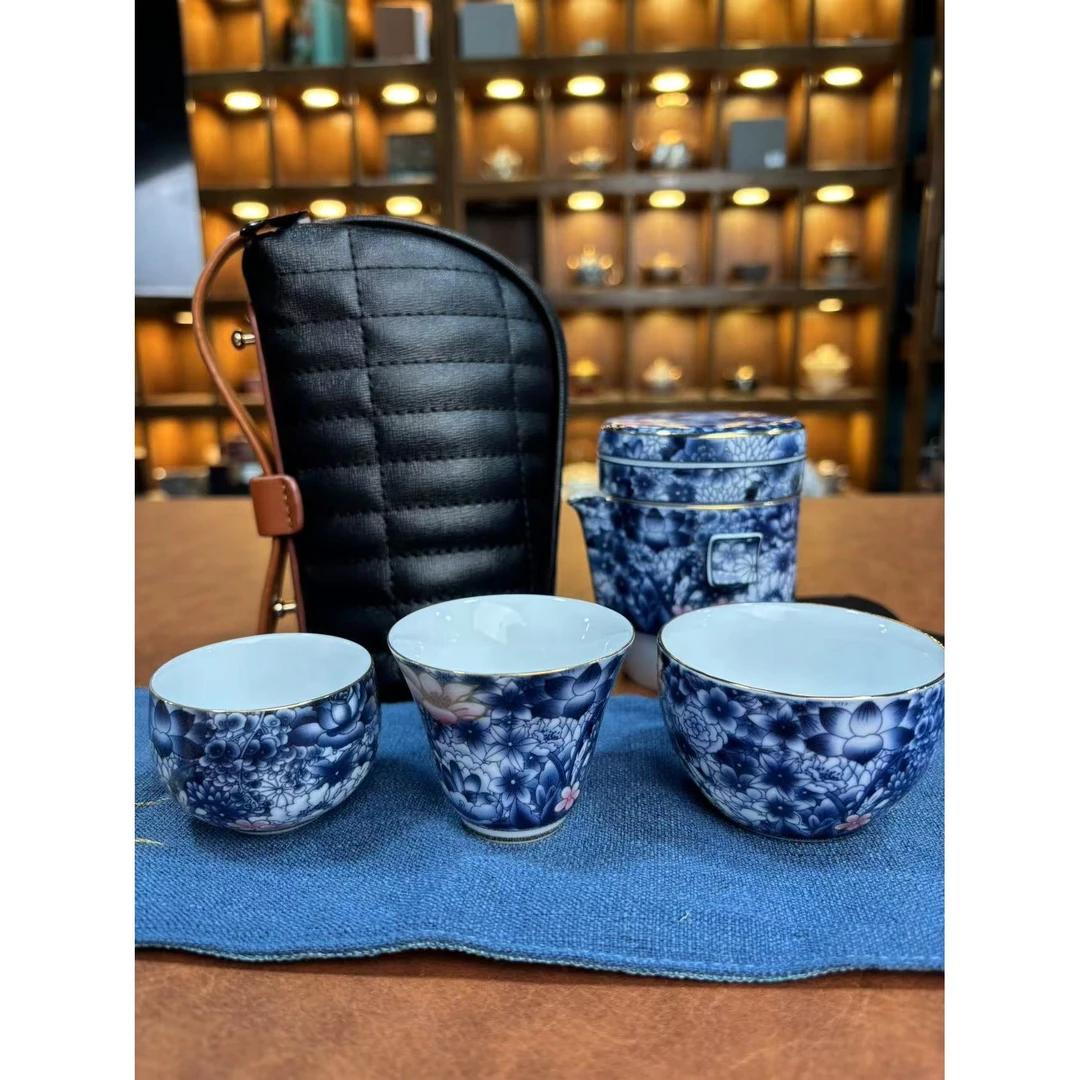 青花旅行一壶三杯5920