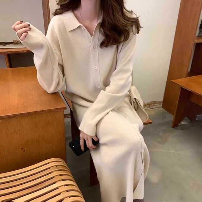 炸街温柔洋气系穿搭初秋气质长裙A5-250209-7连衣裙秋季长袖宽松