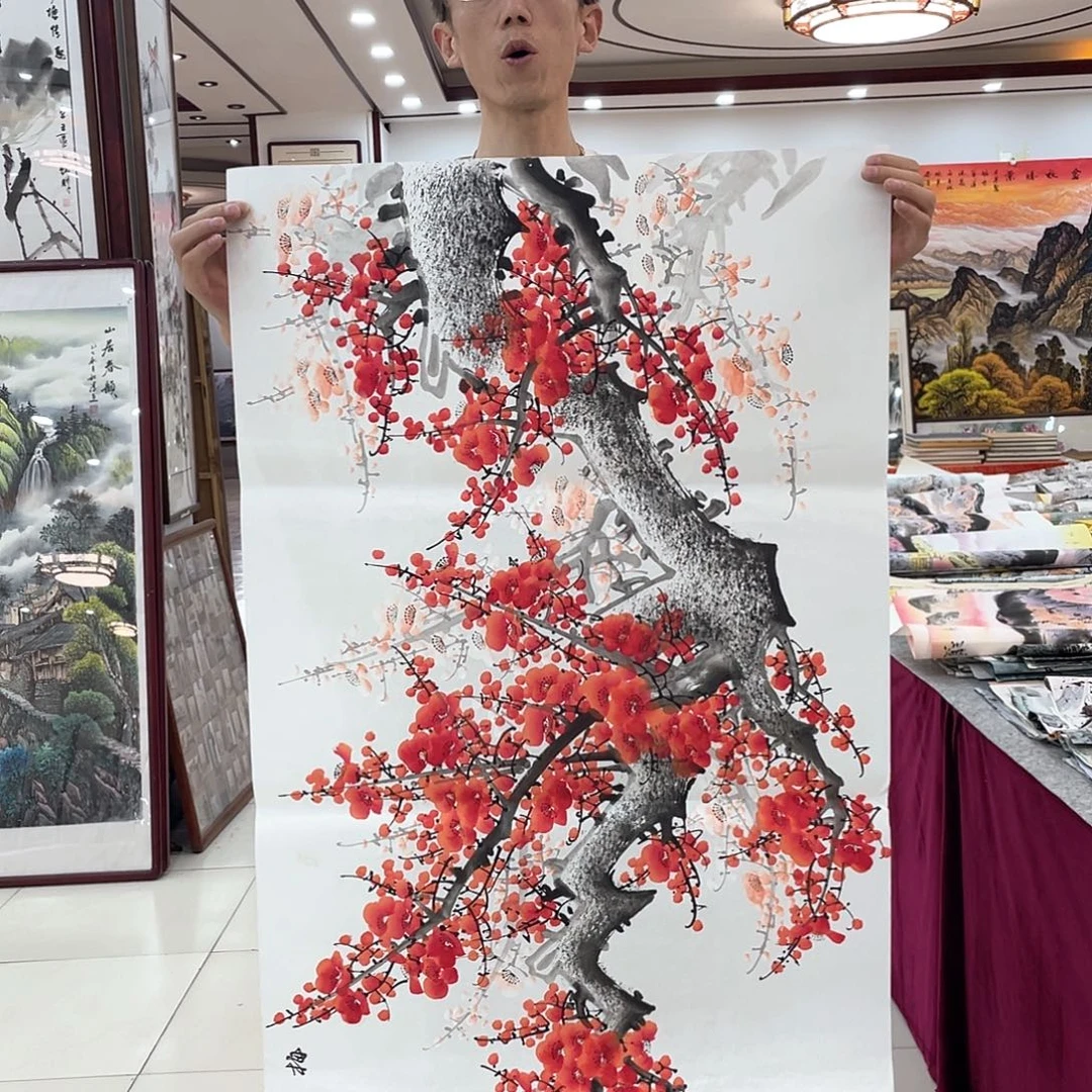 国画构图随机纯手绘作品