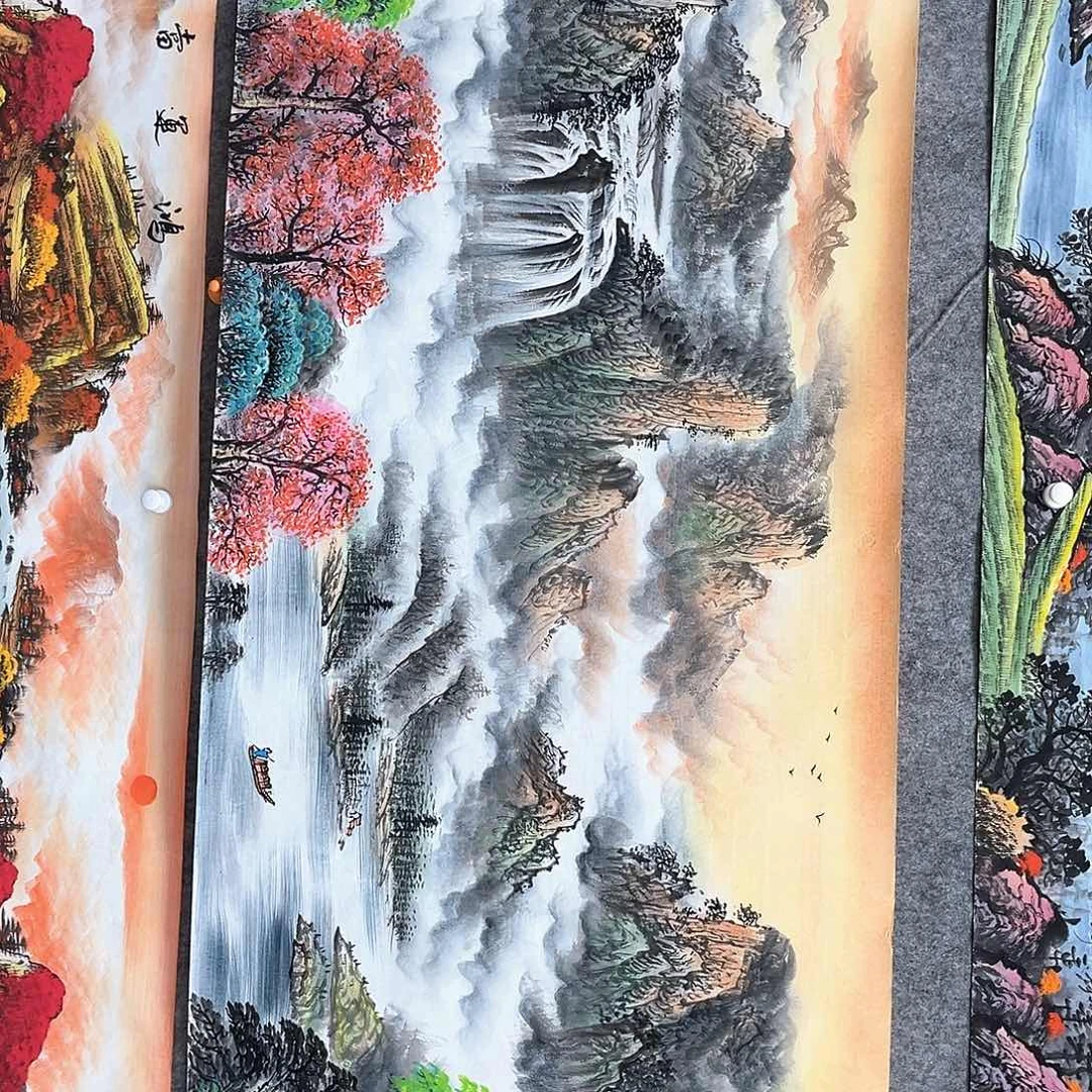 时***泽国画明月的直播间888 2不落款