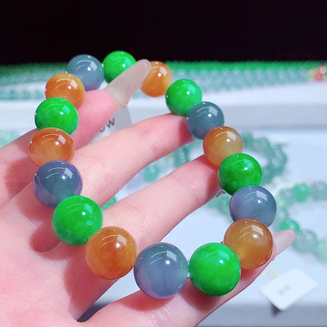 翡翠未镶嵌手链天然翡翠