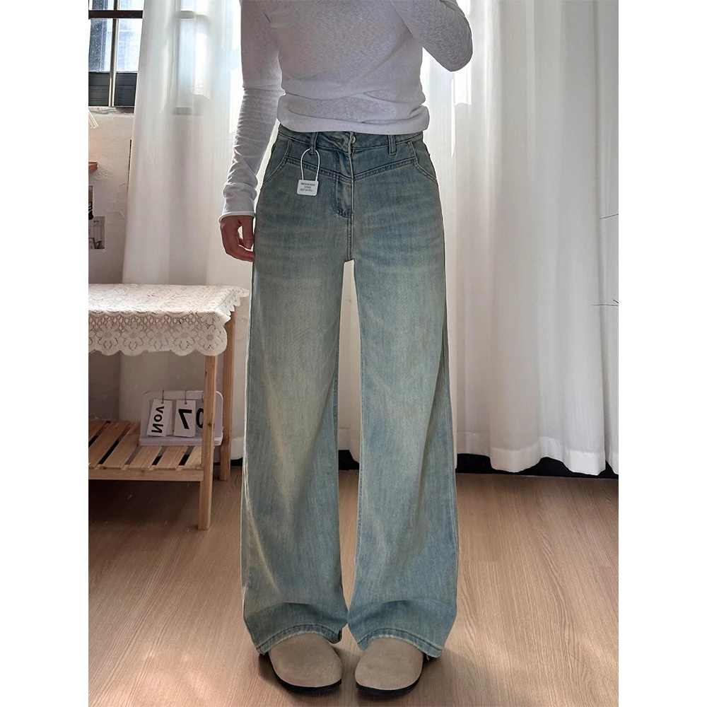 hd【长裤系列】理想神裤 宽松显瘦垂感直筒牛仔长裤