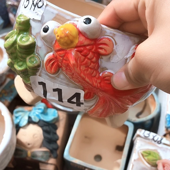 多肉花盆满15包邮