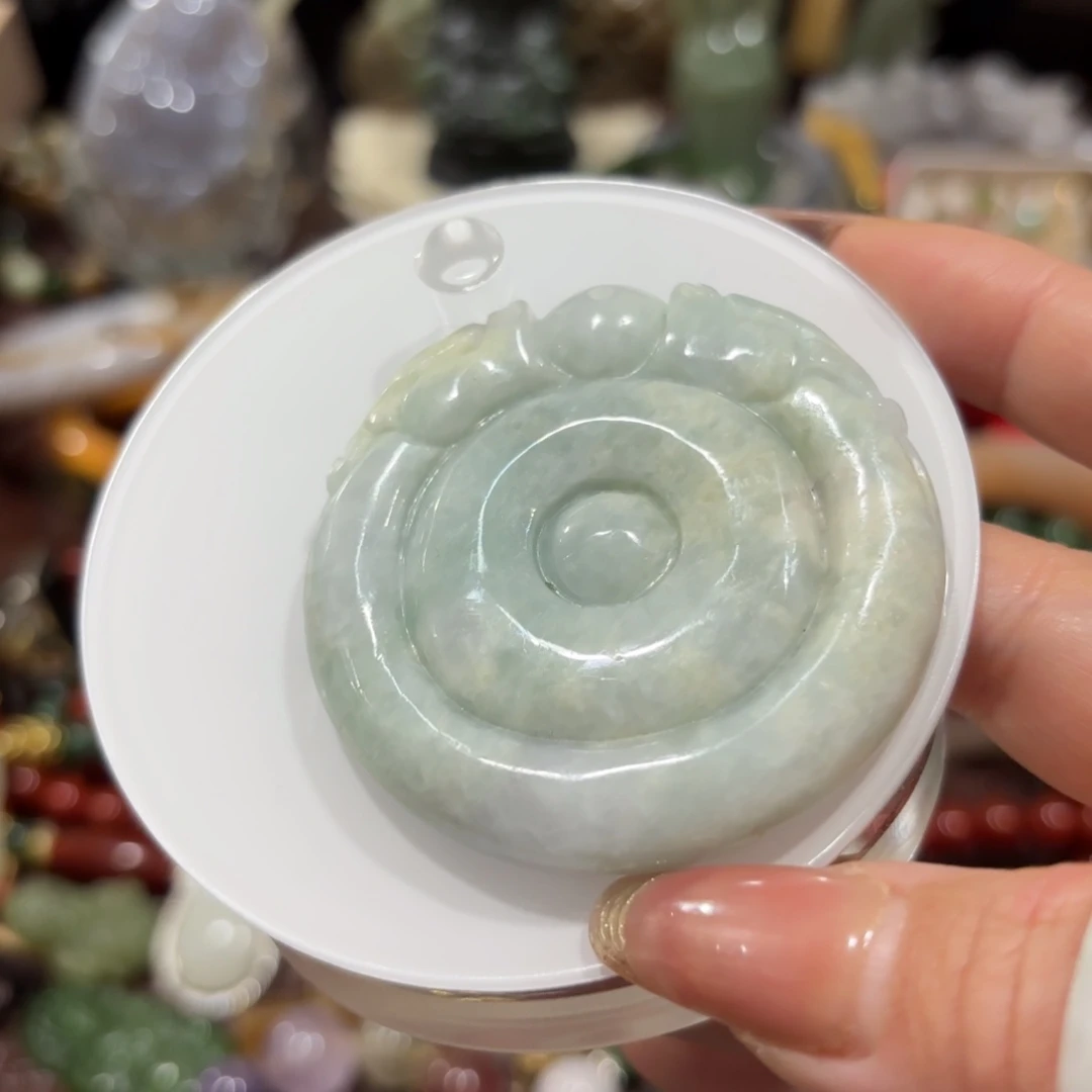 翡翠未镶嵌颈饰58599