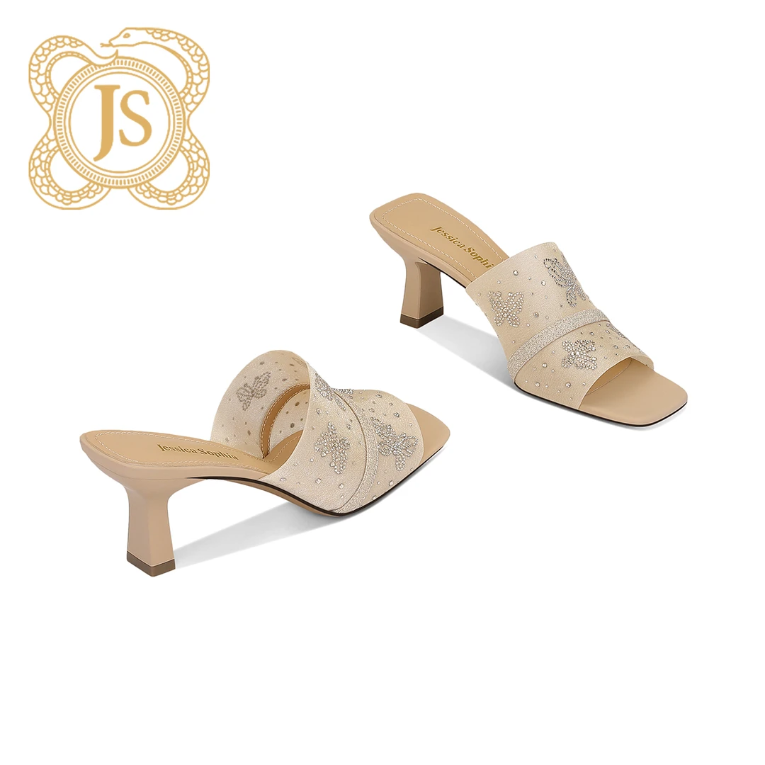 已开价，6830L625824气质时尚女士夏季细跟粗跟高跟尖头凉鞋拖鞋