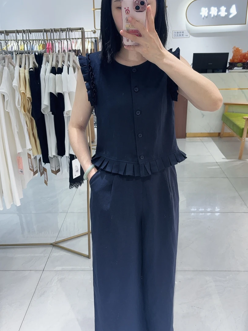 福利款麻料套装链接