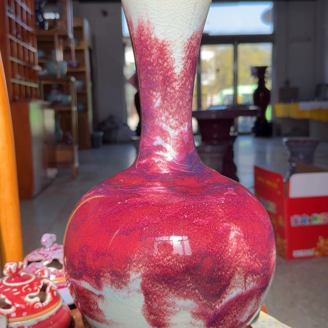 摆件瓷郑家钧窑摆件