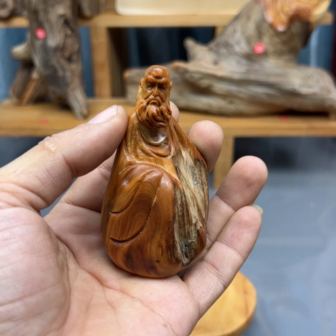 李***沐木崖柏木摆件手把件