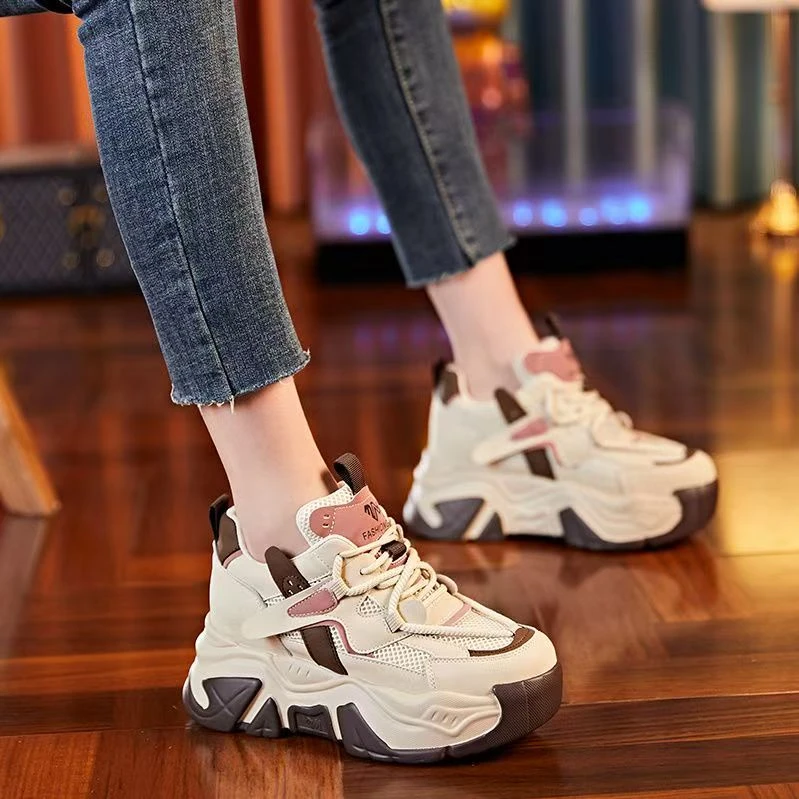 老爹鞋休闲鞋女鞋加绒韩版冬季鞋子时尚运动鞋高帮鞋