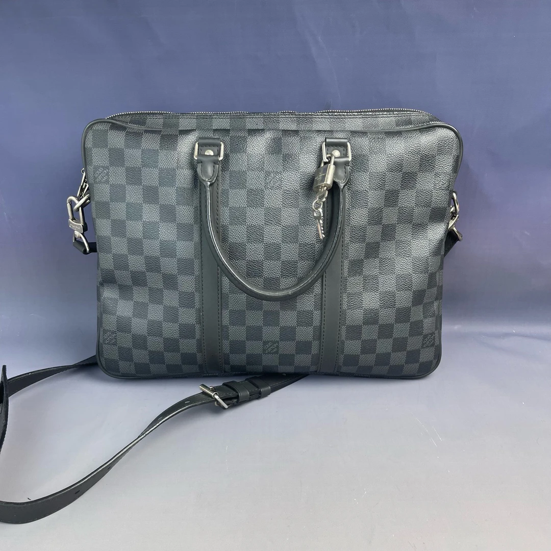 95新 LouisVuitton/路易威登 4785 男士公文包35*6*27/锁+钥匙