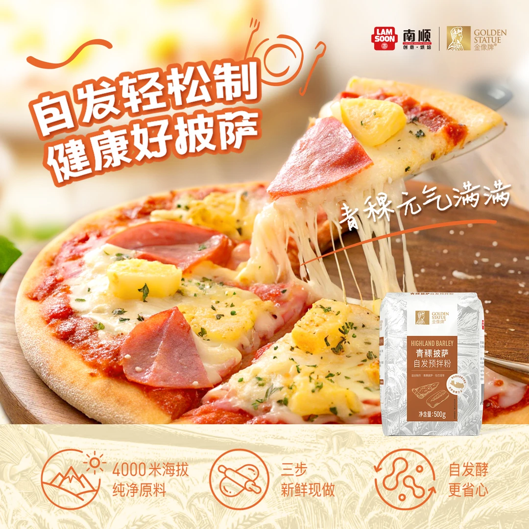 南顺金像牌青稞披萨预拌粉500g/包