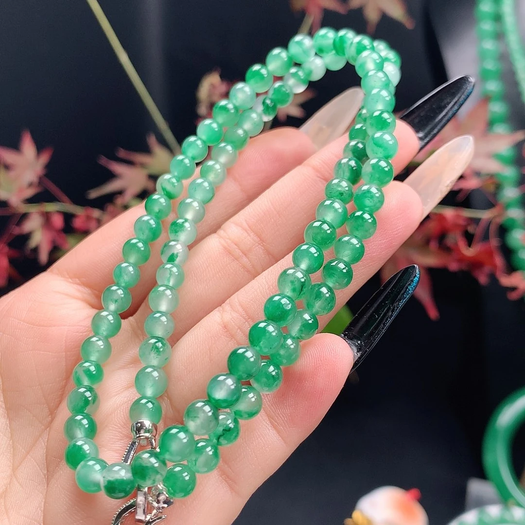 石英质玉未镶嵌项链