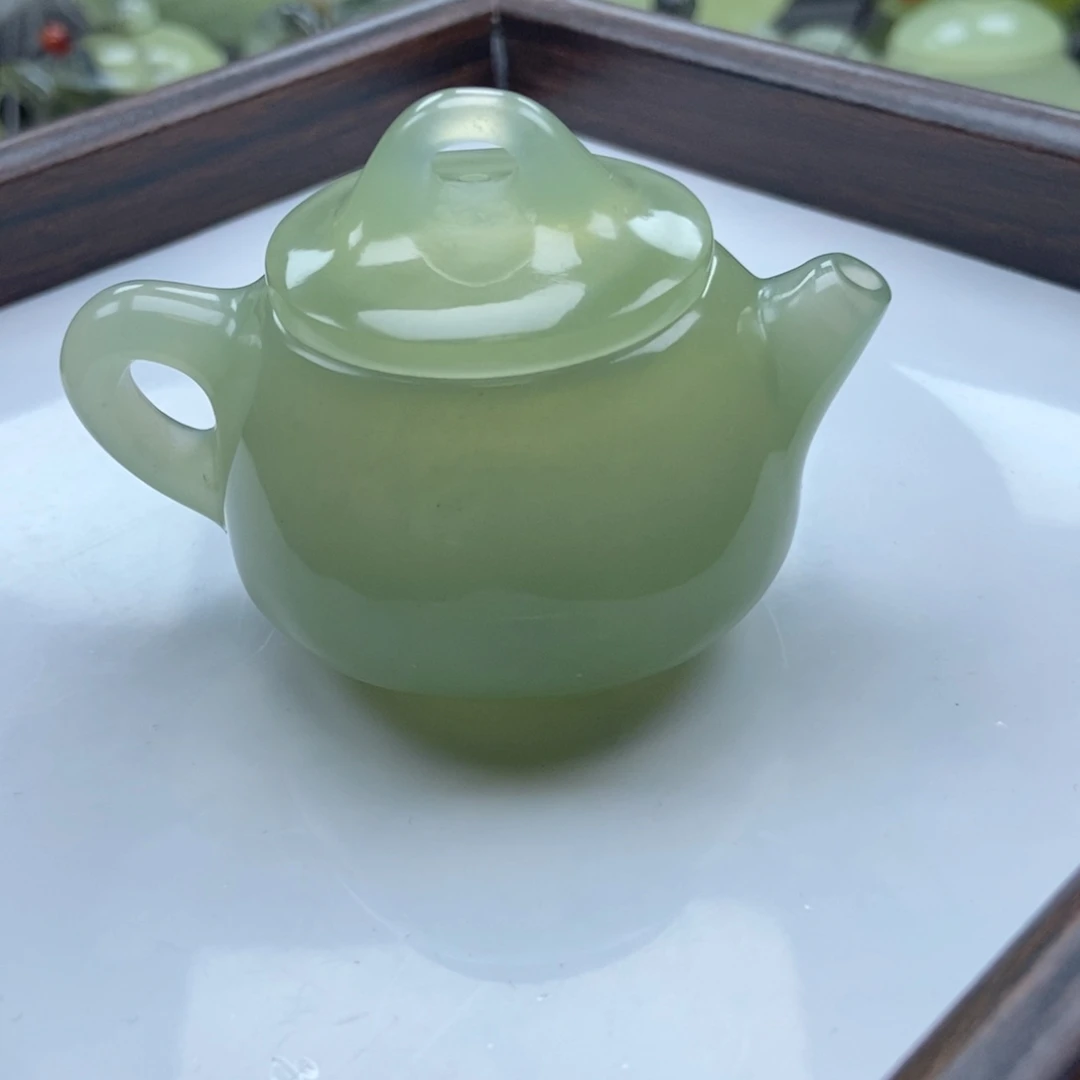 蛇纹石玉未镶嵌手把瑕疵
