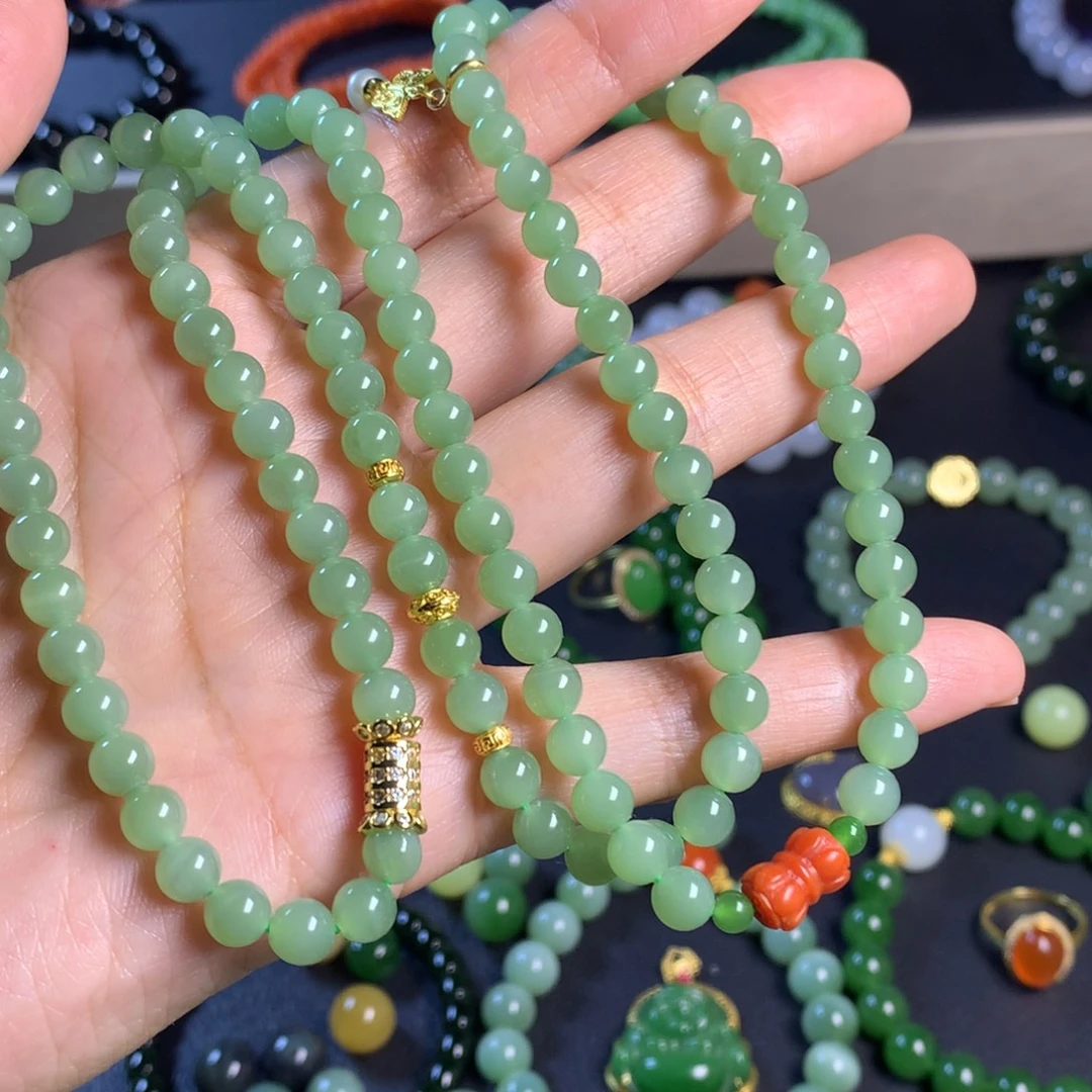 和田玉未镶嵌手链