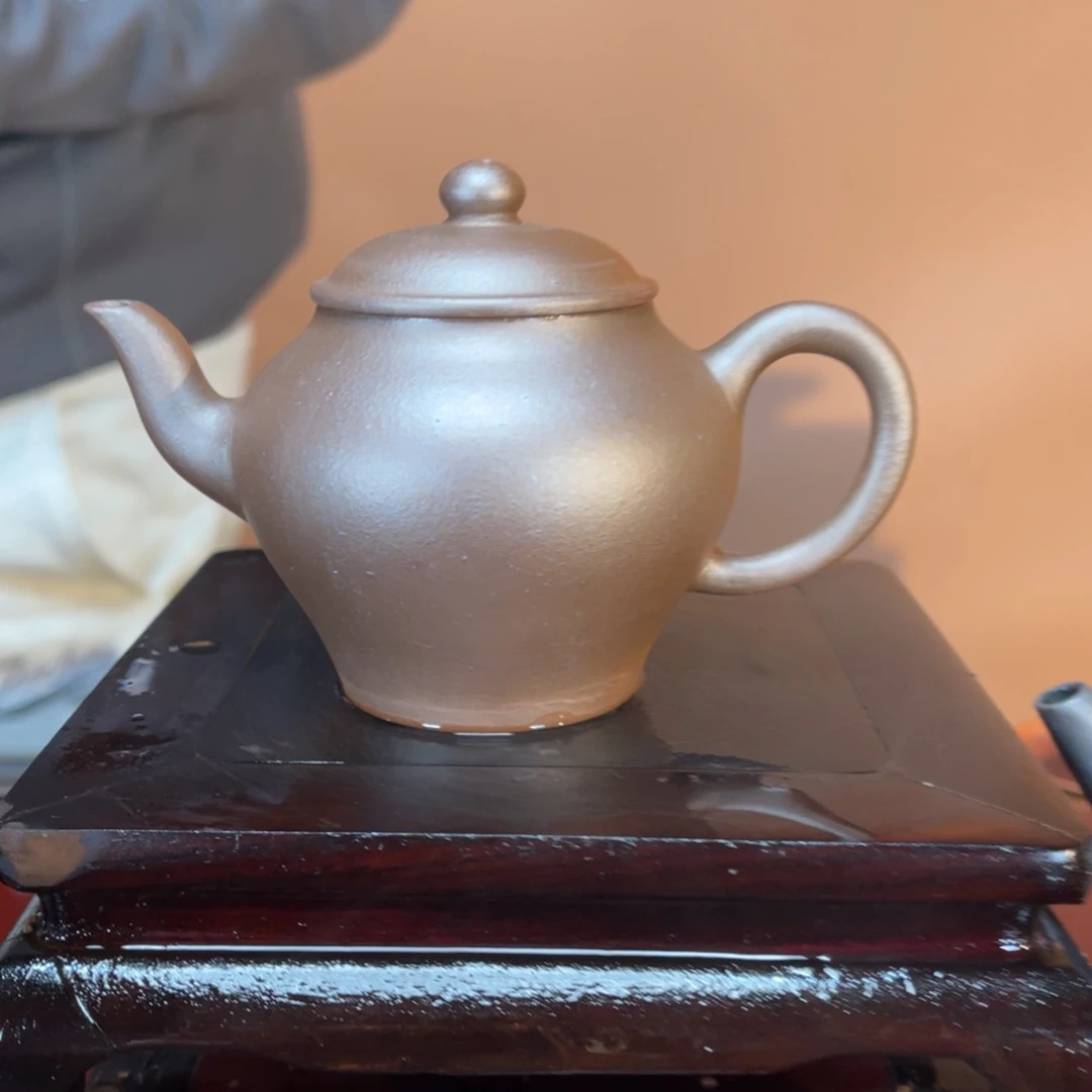紫砂茶壶高端130cc红泥翁型壶