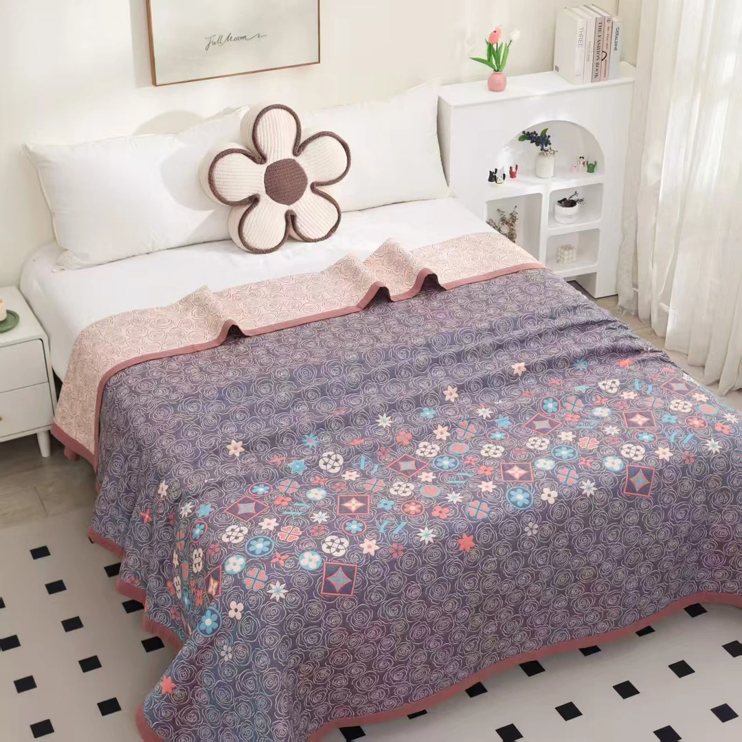 【盖毯】高端四季多功能恒温毯  230*250cm  墨尔本紫色