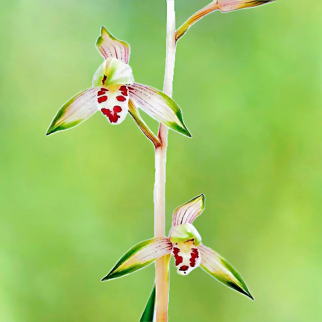 建兰 春韵粉黛 花艺双全办公桌客厅茶桌盆栽