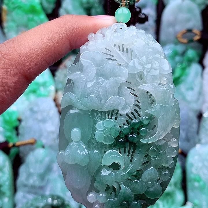翡翠未镶嵌吊坠(不含链)