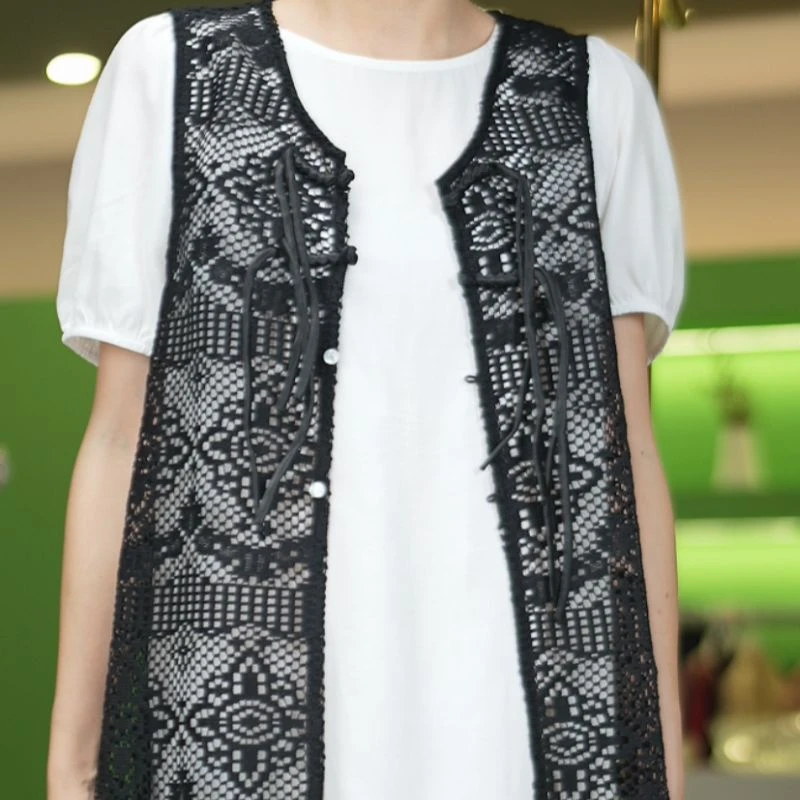 86051新中式国风盘扣两件套套装