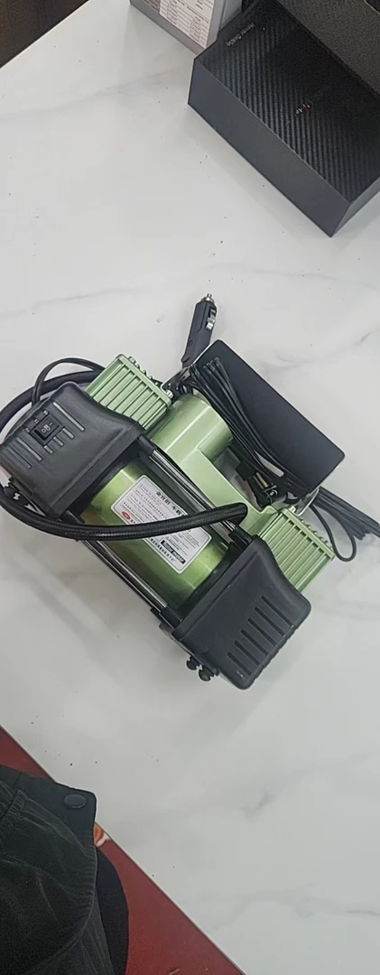 车用检测双杠绿色打气筒