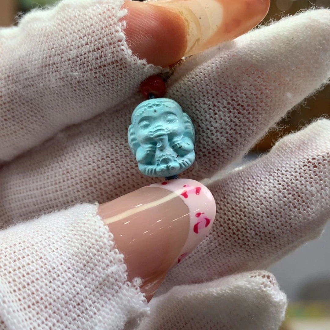 绿松石未镶嵌挂件