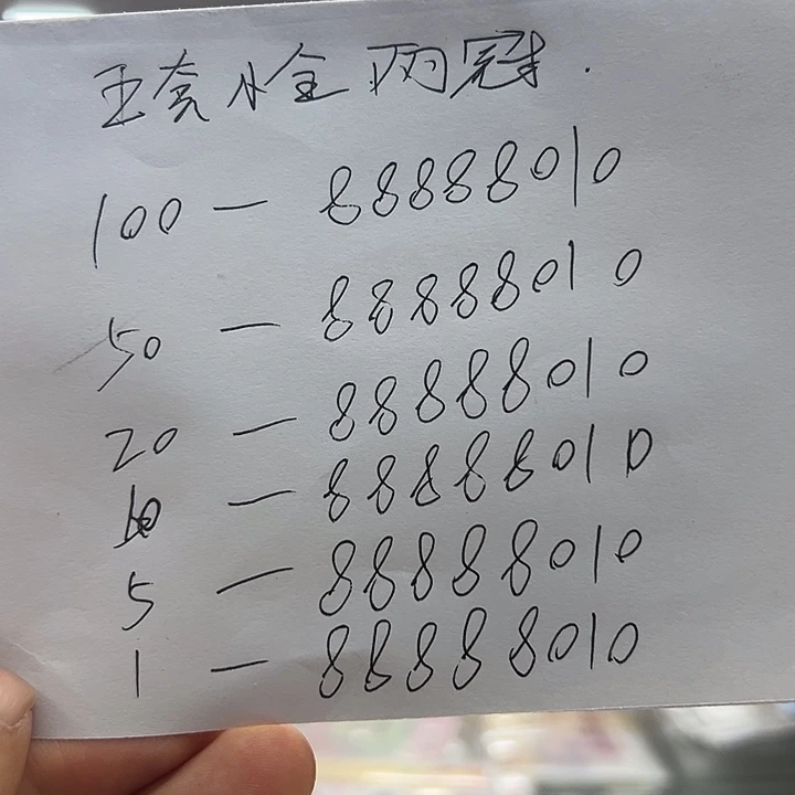 小五小全套老虎88888010出货了