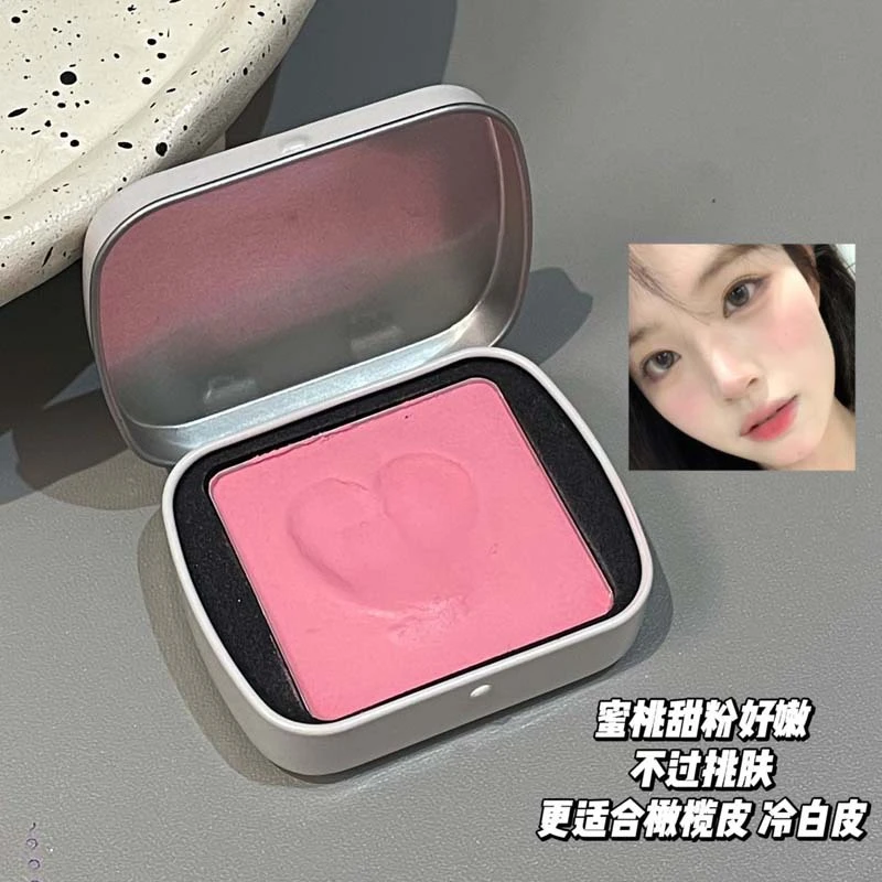 春夏新品~自然腮红铁盒修容土豆泥泥膏哑光自然裸妆膨胀胭脂提亮