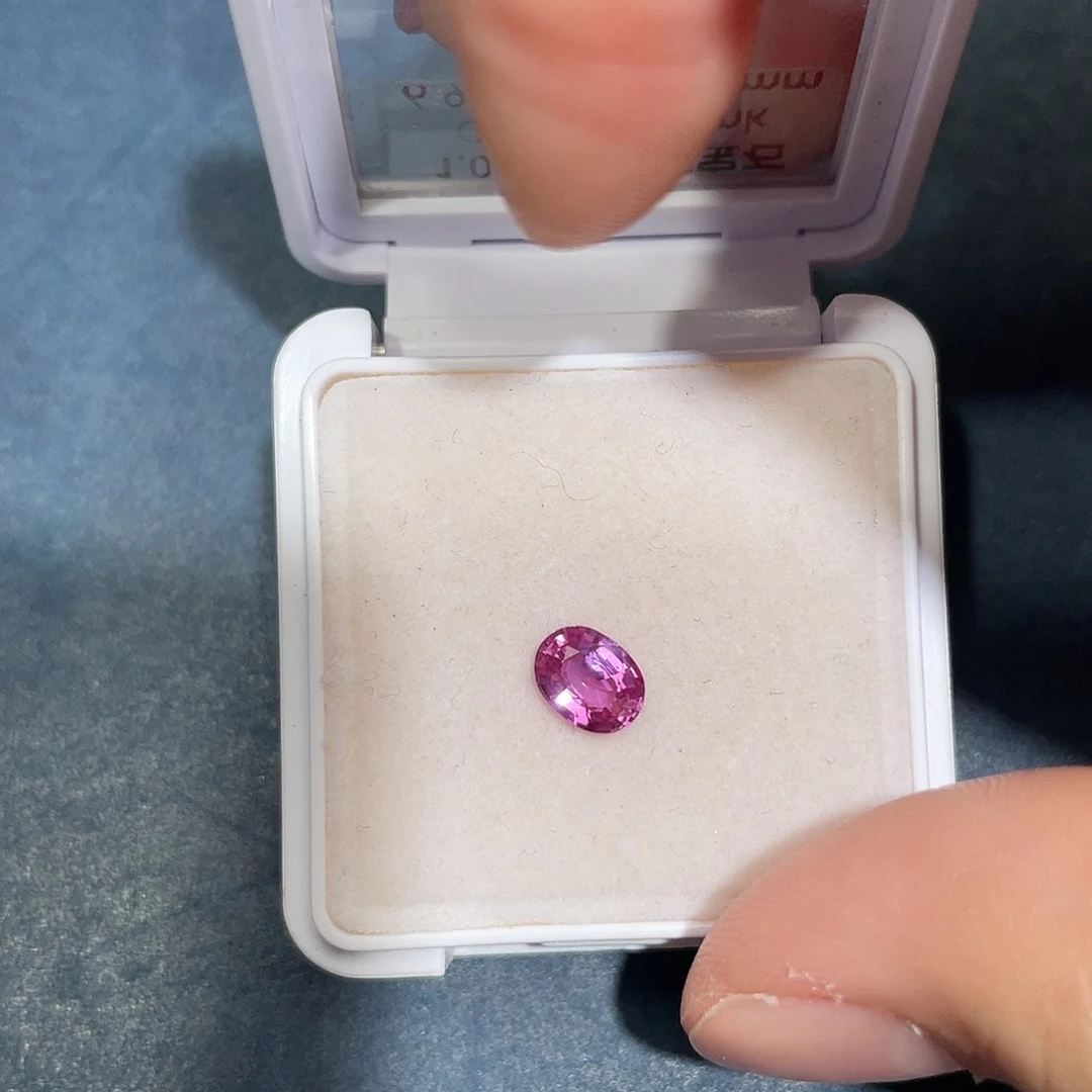 彩色蓝宝石裸石1ct粉蓝宝grc 特价