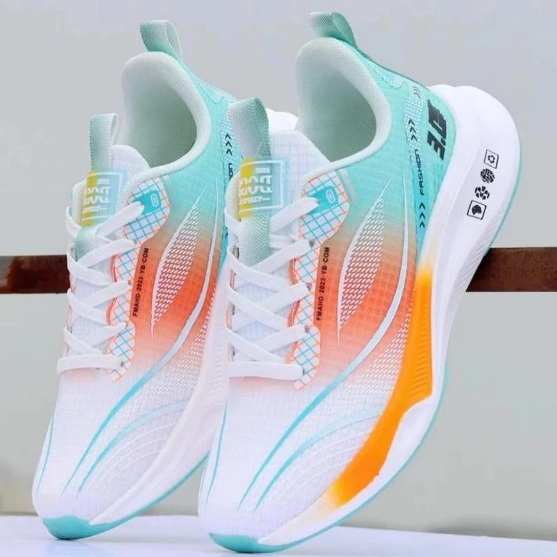 超轻软底跑步鞋男网面透气休闲男鞋防滑减震回弹运动鞋学生软底鞋